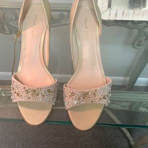 Worn once leather and jeweled evening shoe,, from Nordstrom